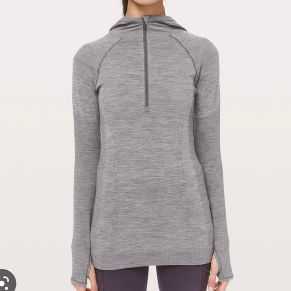 Lululemon swiftly wool half zip hoodie
